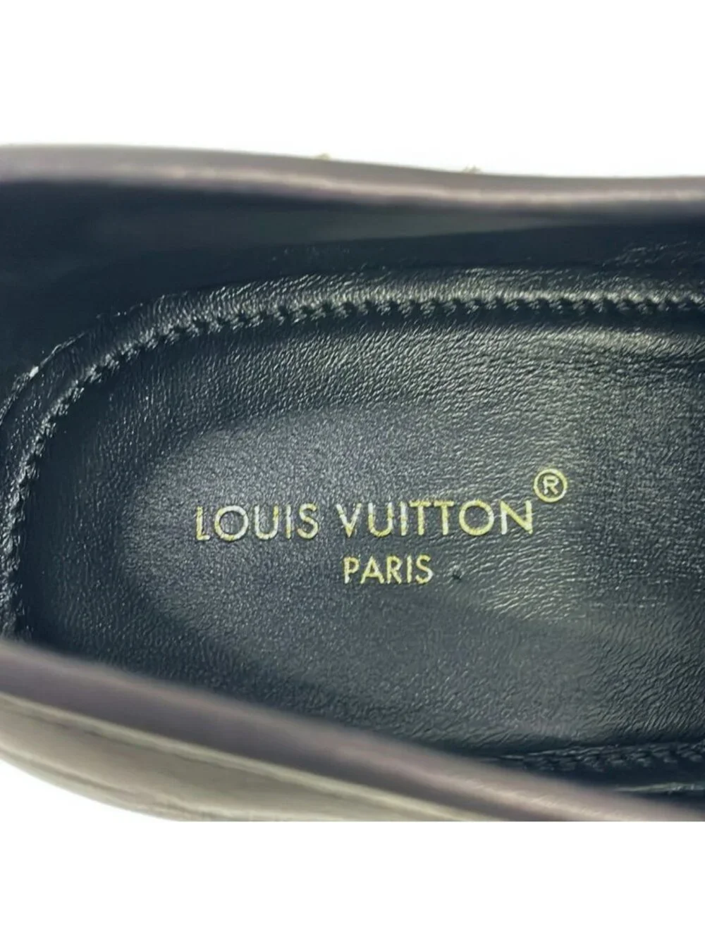 Louis Vuitton Loafers 7 Black Leather